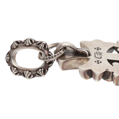 Chrome Hearts Large Triple CH Cross Silver
