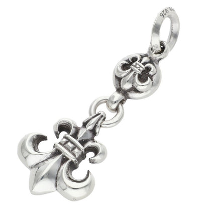 Chrome Hearts 1 Ball BS Fleur Silver Charm