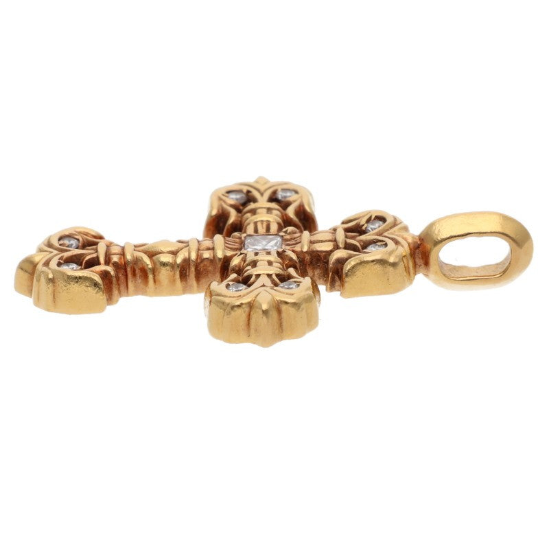 Chrome Hearts 22K Tiny Filigree PAVE Diamond Size ONE SIZE