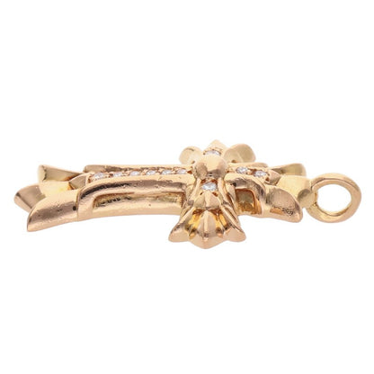 Chrome Hearts 22K DBL CH CRS P DMND Yellow