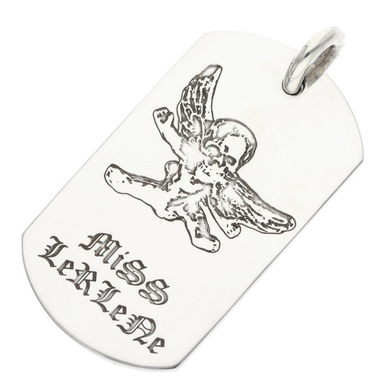 Chrome Hearts Foti Large Dog Tag Silver