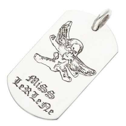 Chrome Hearts Foti Large Dog Tag Silver