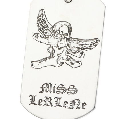 Chrome Hearts Foti Large Dog Tag Silver