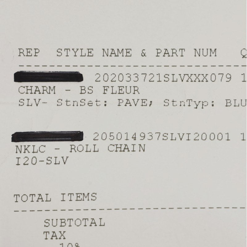 Chrome Hearts BS Fleur 2 Sapphire Charm Size ONE SIZE