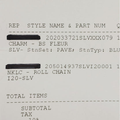 Chrome Hearts BS Fleur 2 Sapphire Charm Size ONE SIZE