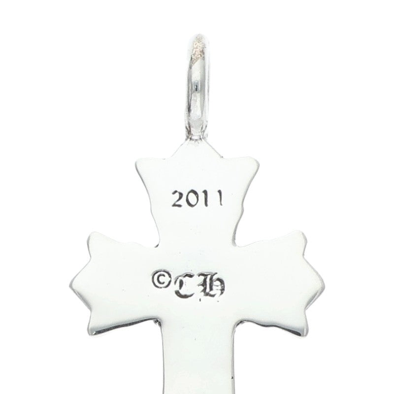 Chrome Hearts Double CH Cross Charm Silver Size ONE SIZE