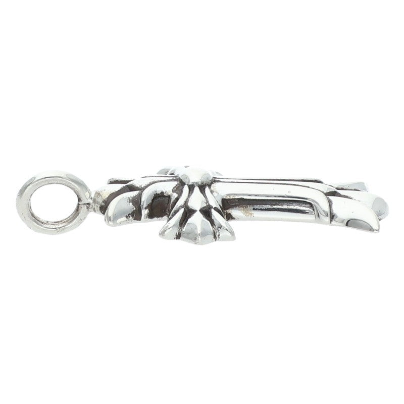 Chrome Hearts Double CH Cross Charm Silver Size ONE SIZE