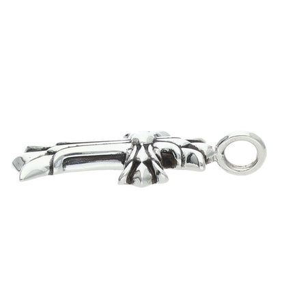 Chrome Hearts Double CH Cross Charm Silver Size ONE SIZE