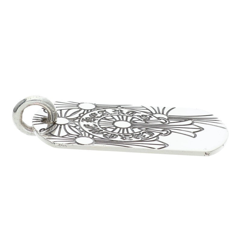 Chrome Hearts God Bless Large Dog Tag Silver Size ONE SIZE