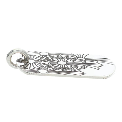 Chrome Hearts God Bless Large Dog Tag Silver Size ONE SIZE