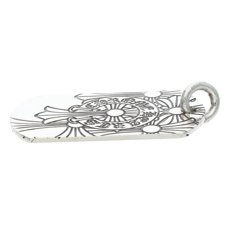 Chrome Hearts God Bless Large Dog Tag Silver Size ONE SIZE