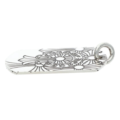 Chrome Hearts God Bless Large Dog Tag Silver Size ONE SIZE