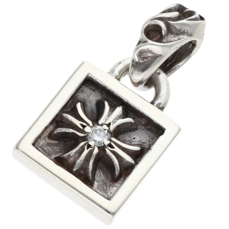 Chrome Hearts Framed CH Plus 1 Diamond Charm