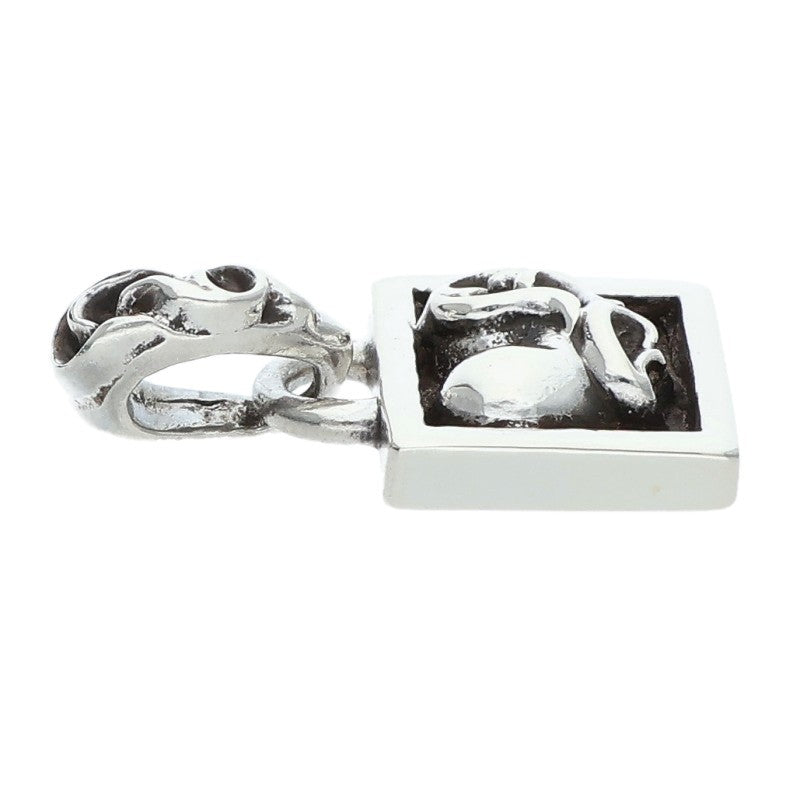 Chrome Hearts Framed Heart Charm Silver