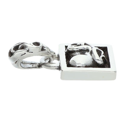 Chrome Hearts Framed Heart Charm Silver