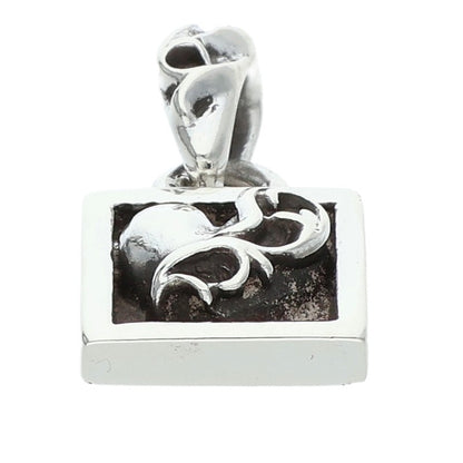 Chrome Hearts Framed Heart Charm Silver