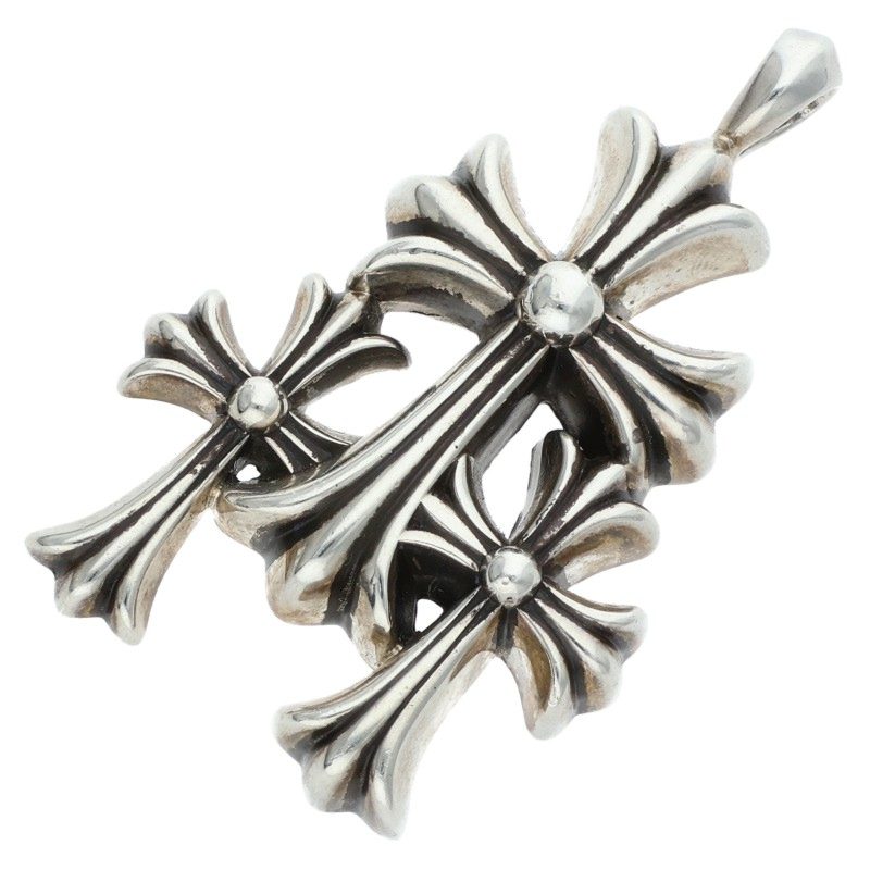 Chrome Hearts Triple CH Cross Small Charm Size ONE SIZE