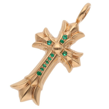 Chrome Hearts 22K DBL CH CRS PAVE Emerald Size ONE SIZE