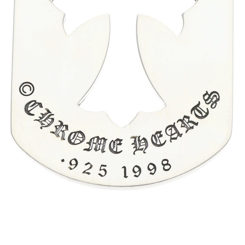Chrome Hearts Large Cutout Cross Dog Tag Size ONE Silver