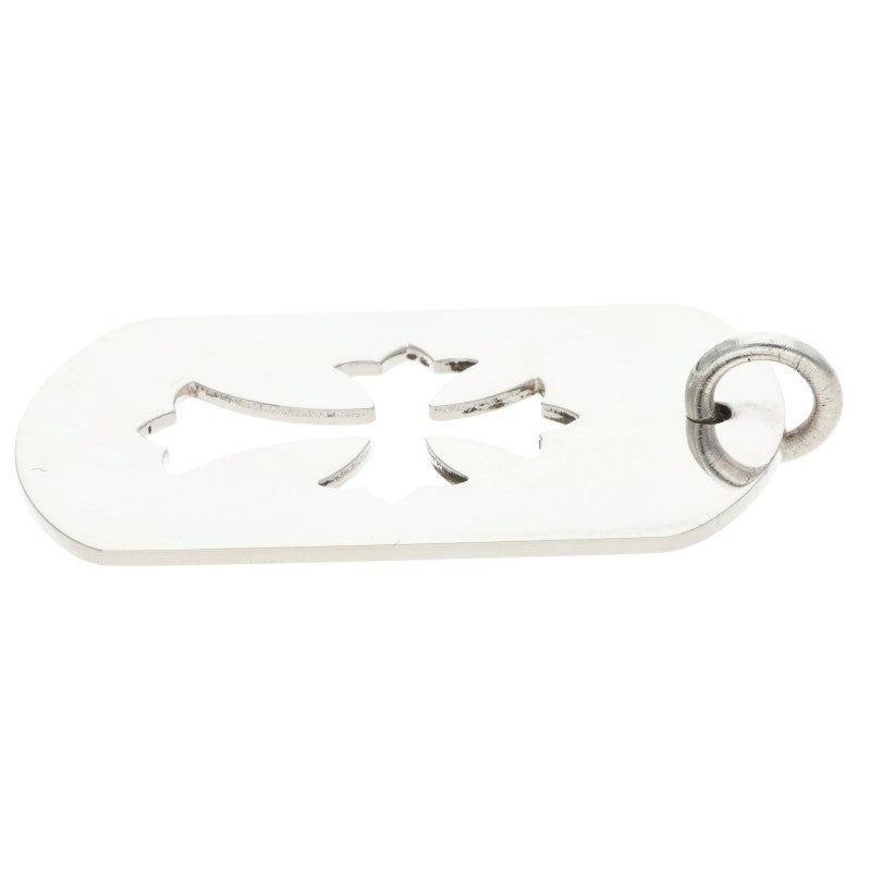 Chrome Hearts Large Cutout Cross Dog Tag Size ONE Silver