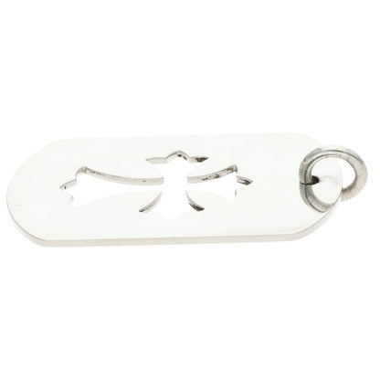 Chrome Hearts Large Cutout Cross Dog Tag Size ONE Silver