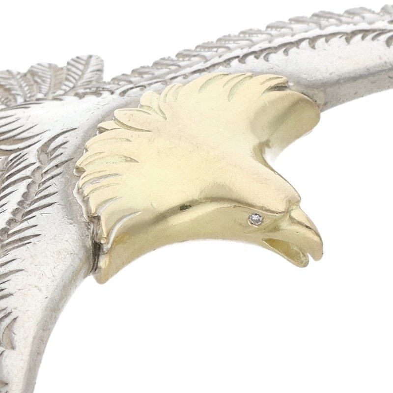 WING ROCK Eagle Pendant Top Diamond-L Silver Size ONE SIZE