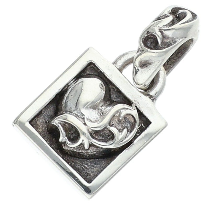 Chrome Hearts Framed Heart Charm Silver Size ONE SIZE