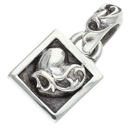 Chrome Hearts Framed Heart Charm Silver Size ONE SIZE