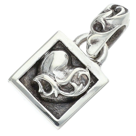 Chrome Hearts Framed Heart Charm Silver Size ONE SIZE