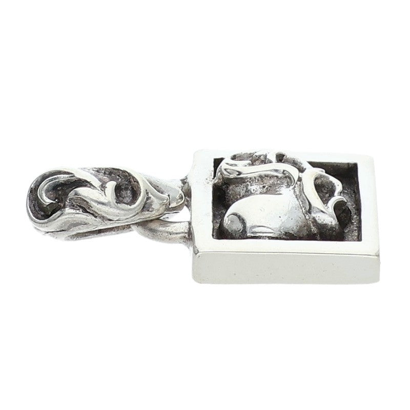 Chrome Hearts Framed Heart Charm Silver