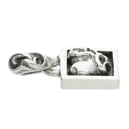 Chrome Hearts Framed Heart Charm Silver