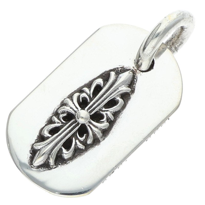Chrome Hearts Raised Dog Tag Charm Silver Size ONE SIZE