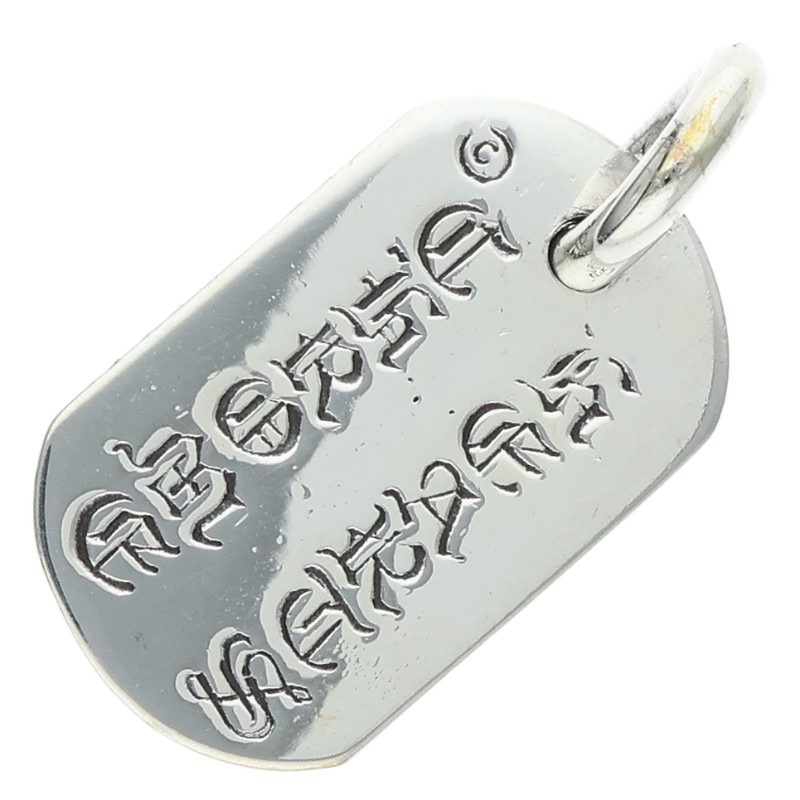 Chrome Hearts Raised Dog Tag Charm Silver Size ONE SIZE