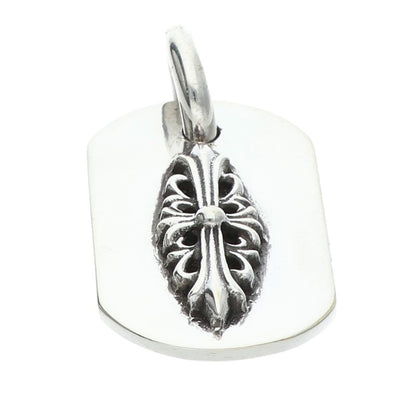 Chrome Hearts Raised Dog Tag Charm Silver Size ONE SIZE