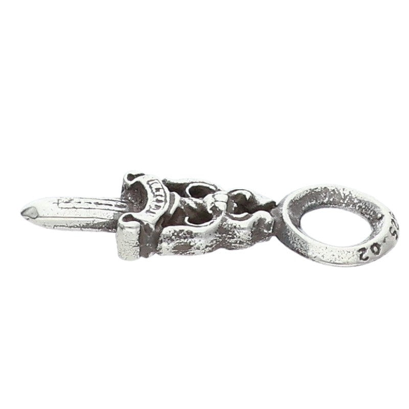Chrome Hearts Stack Dagger Charm Silver