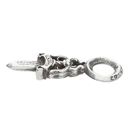 Chrome Hearts Stack Dagger Charm Silver
