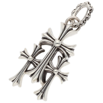 Chrome Hearts Triple CH Cross Large 925 Silver