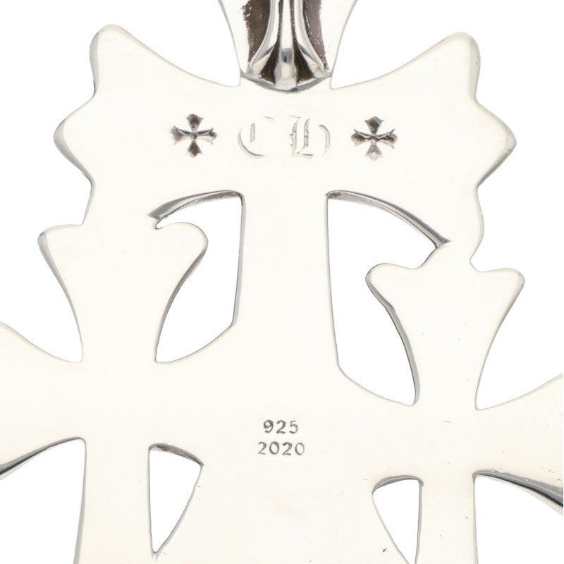 Chrome Hearts Triple CH Cross Large 925 Silver