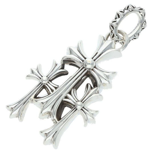 Chrome Hearts Triple CH Cross Large Pendant Size ONE SIZE