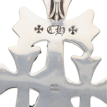Chrome Hearts Triple CH Cross Large Pendant Size ONE Silver