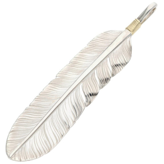 L L old feather K18 Gold Wrapped Feather Size ONE SIZE