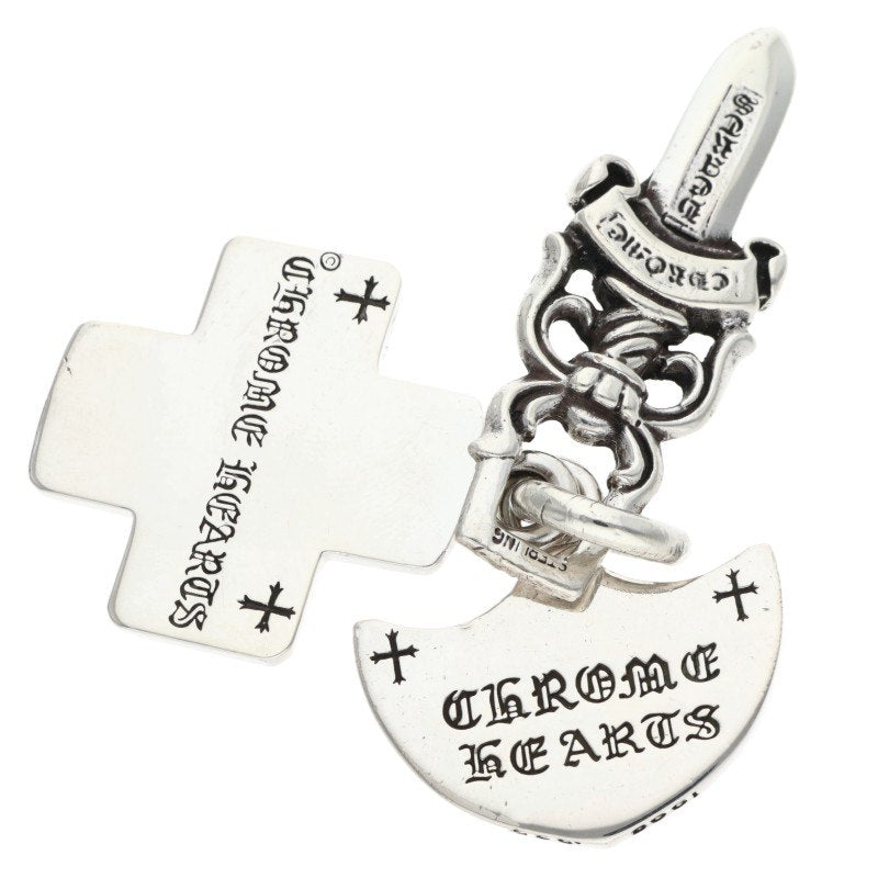 Chrome Hearts Three Trinkets Silver Pendant Size ONE SIZE