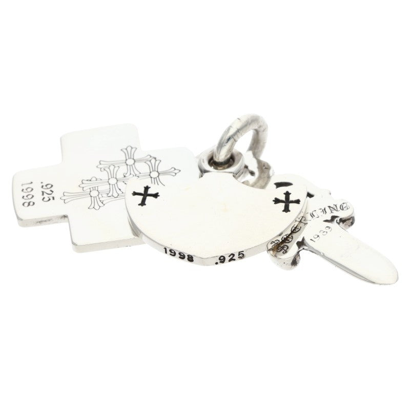 Chrome Hearts Three Trinkets Silver Pendant Size ONE SIZE