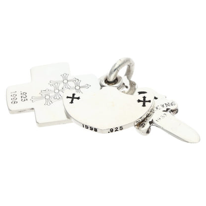 Chrome Hearts Three Trinkets Silver Pendant Size ONE SIZE