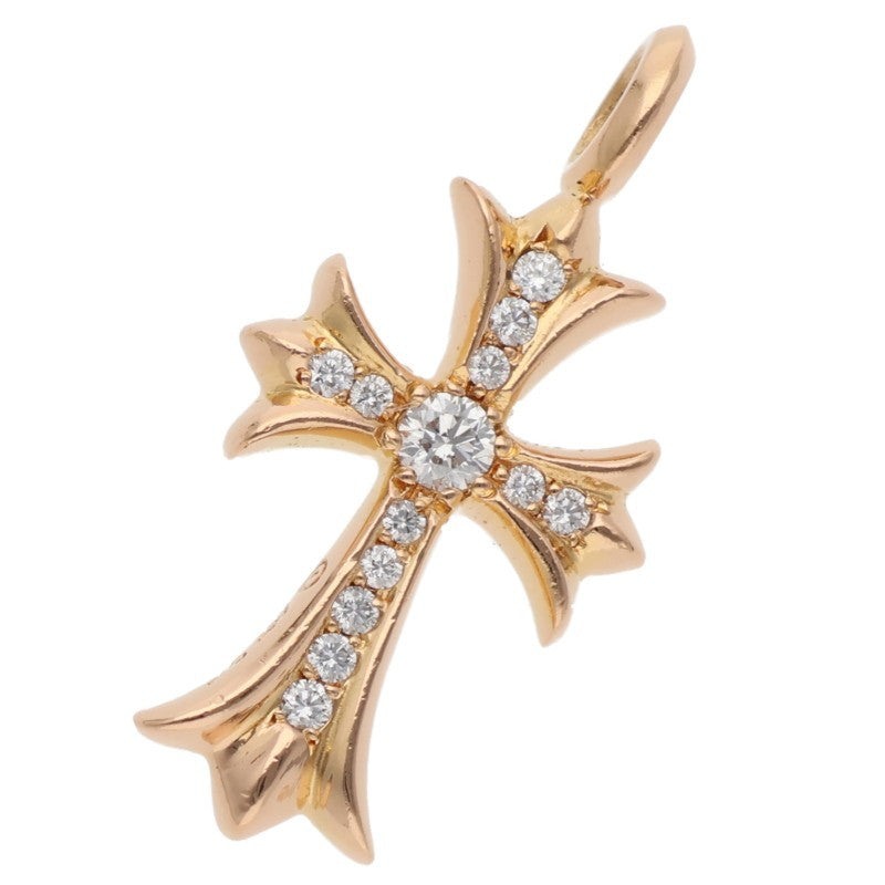 Chrome Hearts Tiny Fat Cross 22K Gold Pave Size ONE SIZE