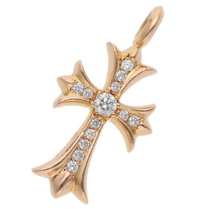 Chrome Hearts Tiny Fat Cross 22K Gold Pave Size ONE SIZE