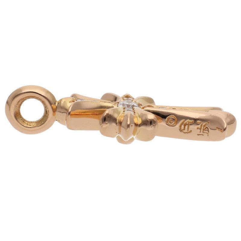 Chrome Hearts Tiny Fat Cross 22K Gold Pave Size ONE SIZE