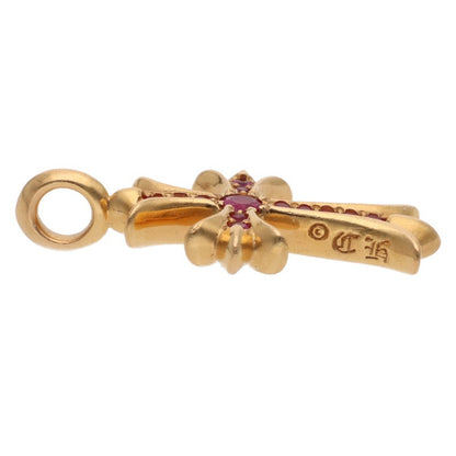 Chrome Hearts 22K Tiny Fat Cross Pave Sapphire Size ONE SIZE