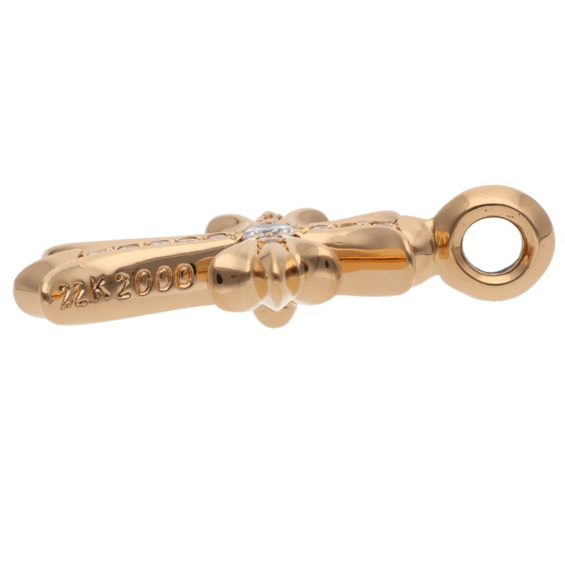 Chrome Hearts 22K Tiny Fat Cross Pave Diamond Size ONE SIZE
