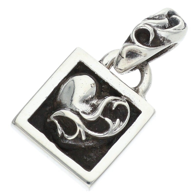 Chrome Hearts Framed Heart Charm Silver Size ONE SIZE